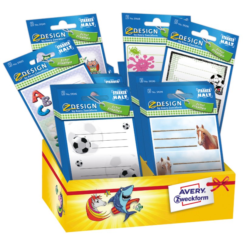 Avery Etiketten School Kindersortiment