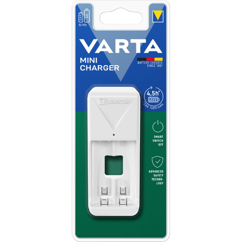 VARTA Mini Charger batterijlader wit