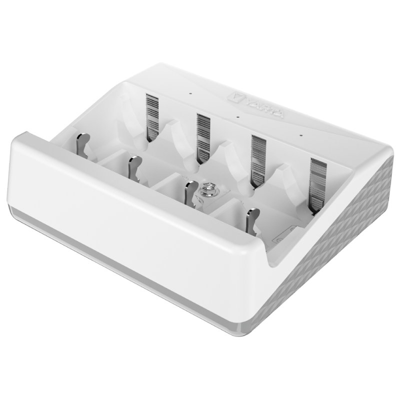 VARTA universele batterijlader wit, voor AA AAA C D 9V NiMH accu's