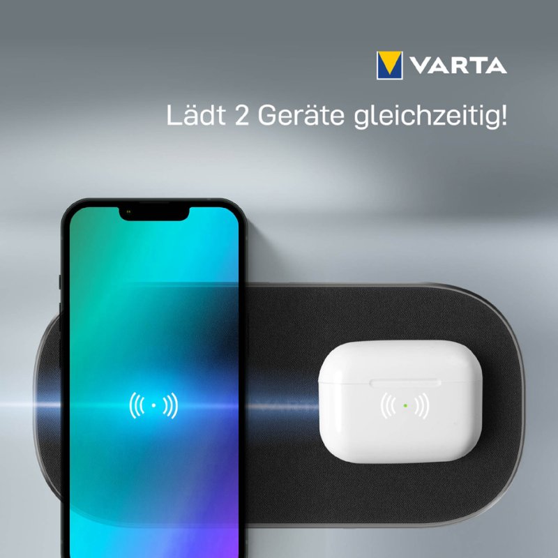 VARTA Draadloze Oplader Multi 20W Inductie Wireless Charger