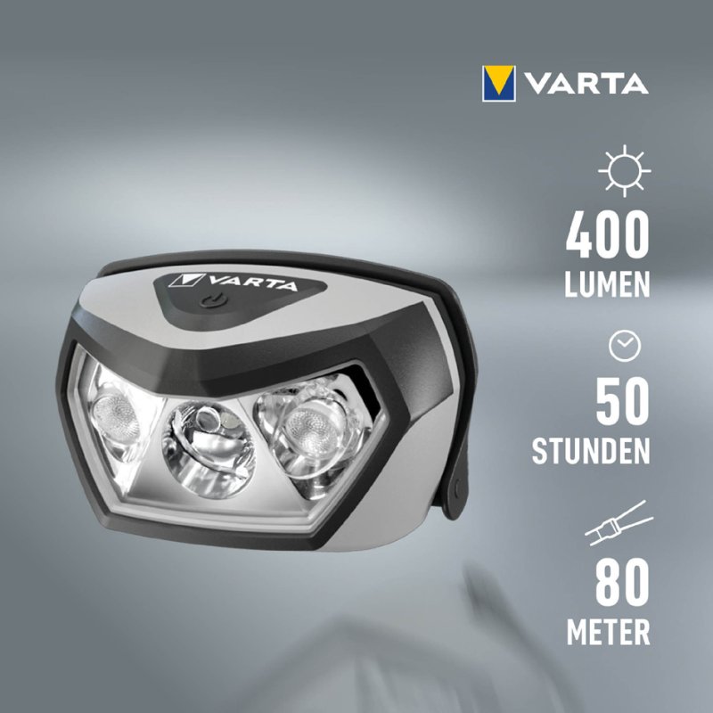 VARTA hoofdlamp Outdoor Sports H30R draadloos oplaadbaar met accu