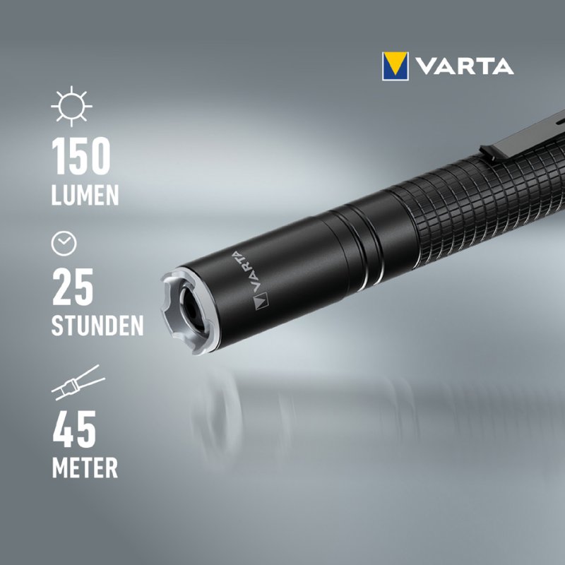VARTA zaklamp aluminium F10 Pro zwart