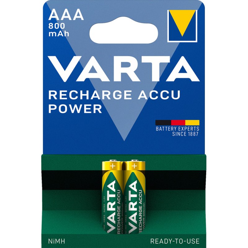 VARTA oplaadbare AAA batterijen 800 mAh