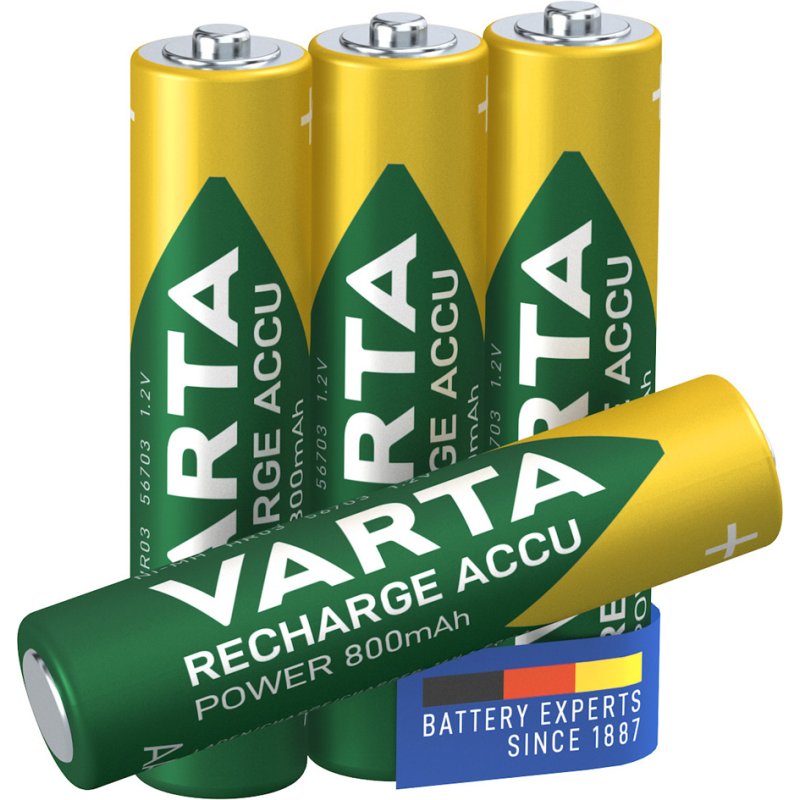 VARTA oplaadbare AAA batterijen 800 mAh