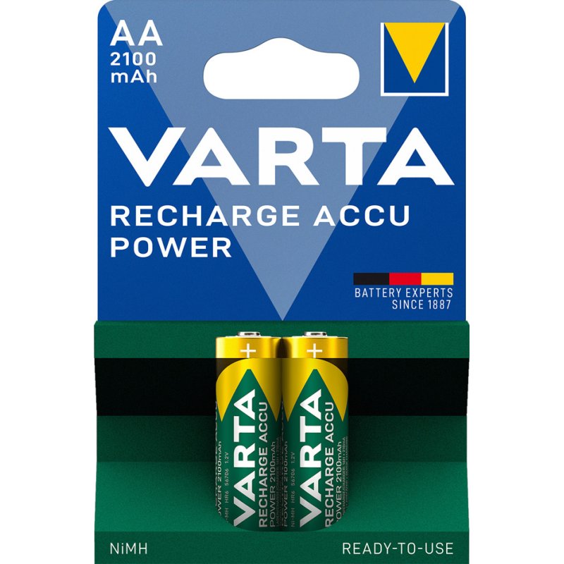 VARTA oplaadbare batterijen AA 2100 mAh NiMH 4 stuks