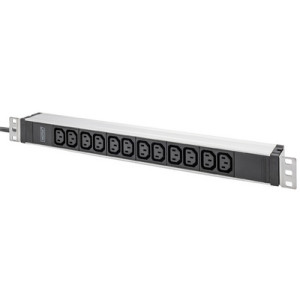 DIGITUS 19" stekkerdoos koudtoestel 12-voudig 1HE