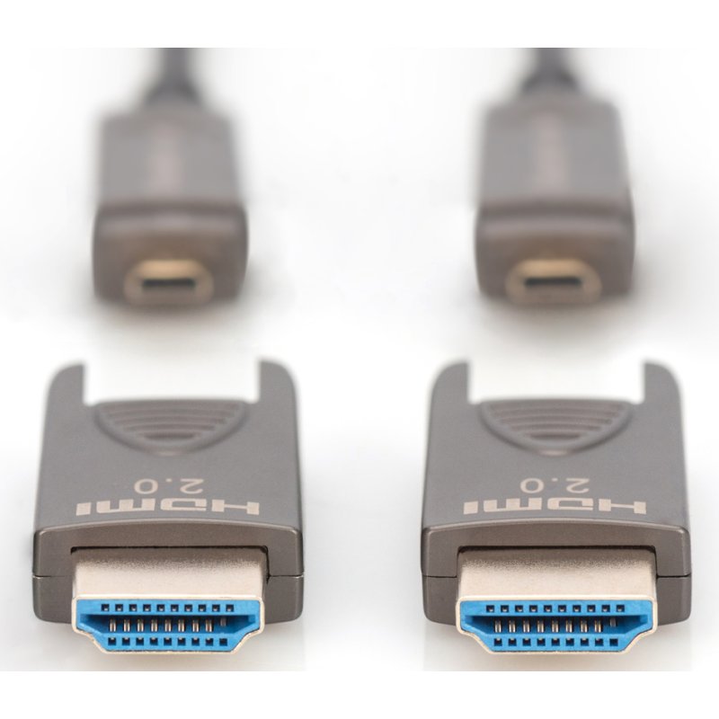 DIGITUS HDMI glasvezelkabel 4K 20 meter zwart