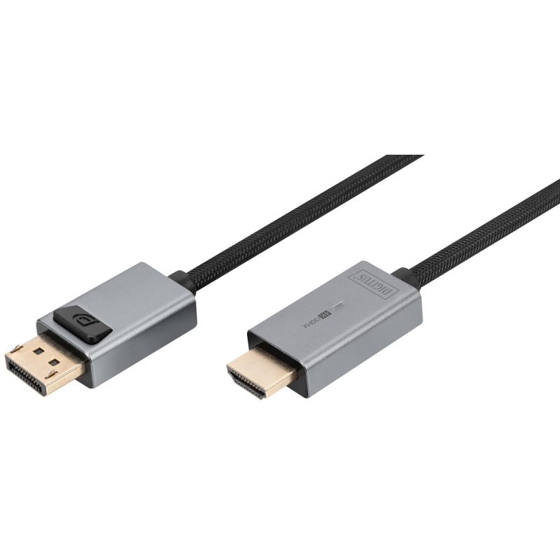 DIGITUS DisplayPort naar HDMI adapterkabel 4K 1,8m