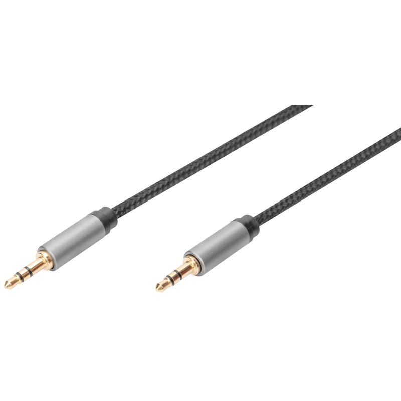 DIGITUS Audiokabel, 3,5 mm jack, 1,8 m, zwart