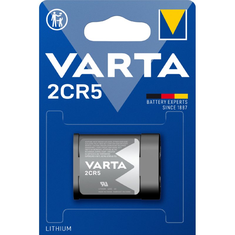 VARTA lithiumbatterij 2CR5, 6,0 Volt
