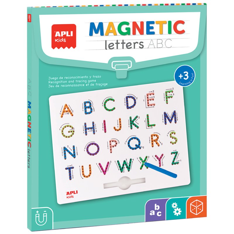 Apli kindermagneetbord, 'ABC-lettermagnetjes'