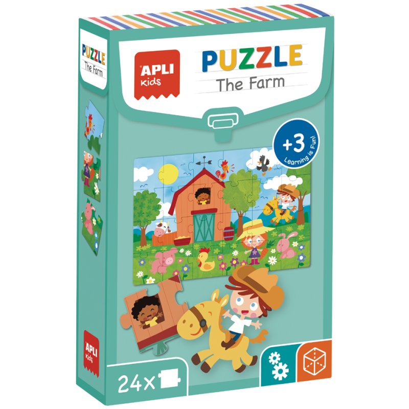 APLI Kids educatieve legpuzzel 'De Boerderij', 24 stukjes