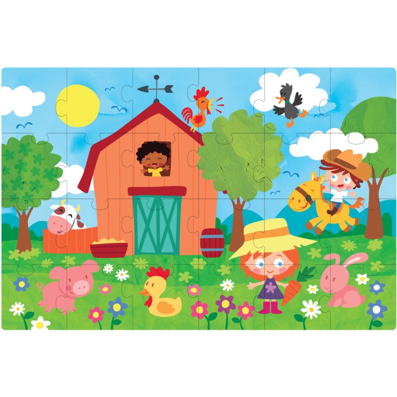 APLI Kids educatieve legpuzzel 'De Boerderij', 24 stukjes