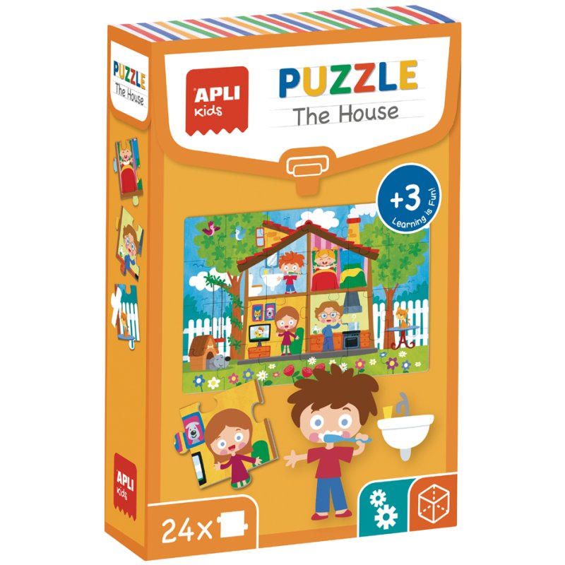 Kinderleerpuzzel 'Het Huis', 24 stukjes