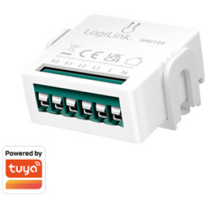 LogiLink Wi-Fi Smart 2-kanaals schakelmodule, Tuya compatibel
