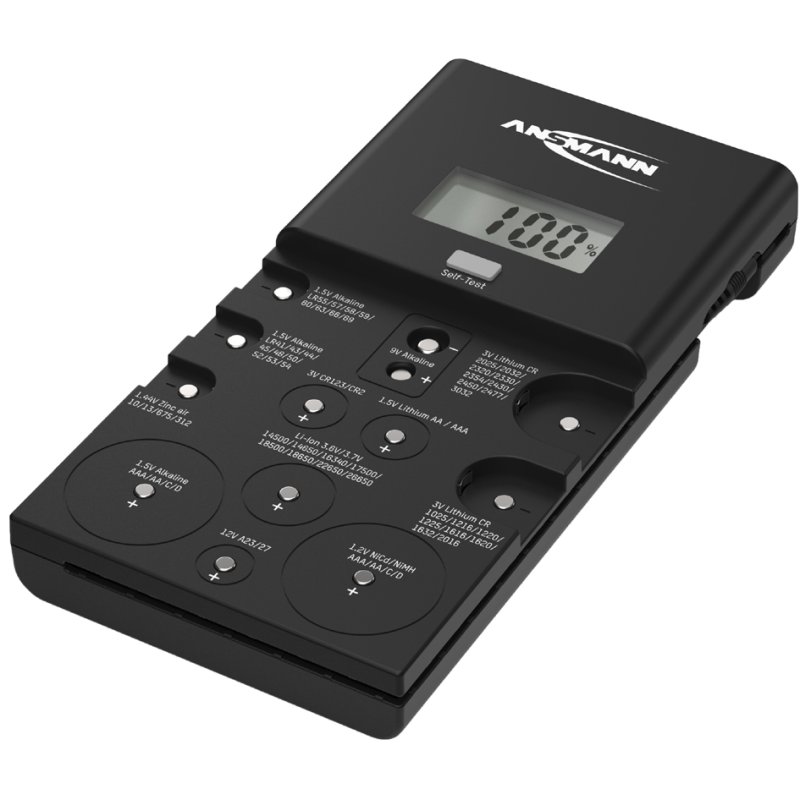 ANSMANN batterij tester Energy Check LCD zwart