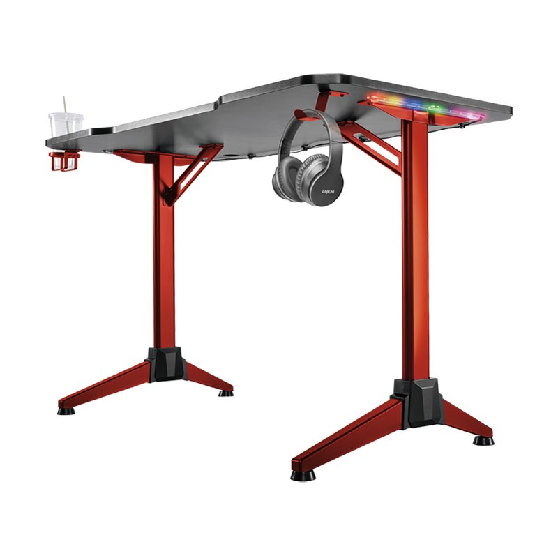 LogiLink gaming bureau met RGB-verlichting