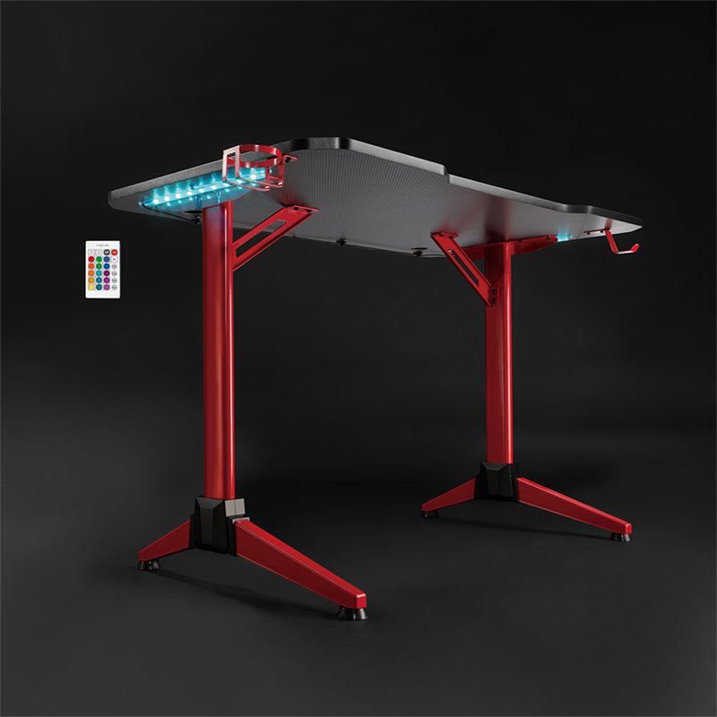 LogiLink gaming bureau met RGB-verlichting