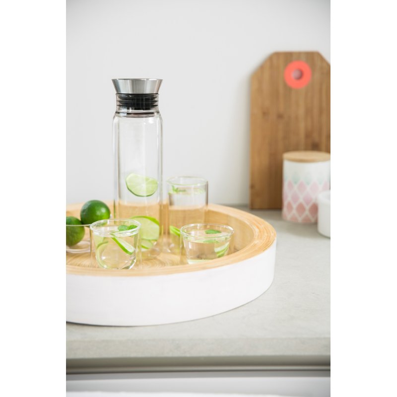 Alfi dubbele glaskaraf Flow Motion 0,75L isolerend