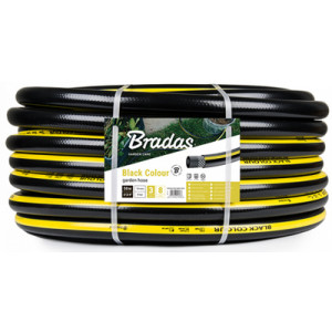 Bradas tuinslang Black Colour, 3/4 inch, zwart/geel, 50 meter