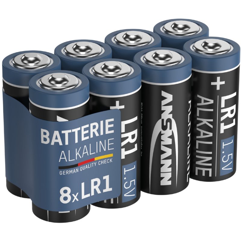 ANSMANN alkaline batterijen LR1 1,5V, 8 stuks