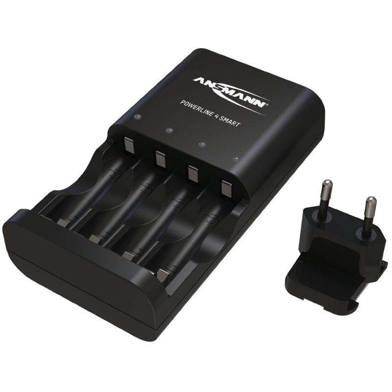 ANSMANN Powerline 4 Smart intelligente batterijlader zwart