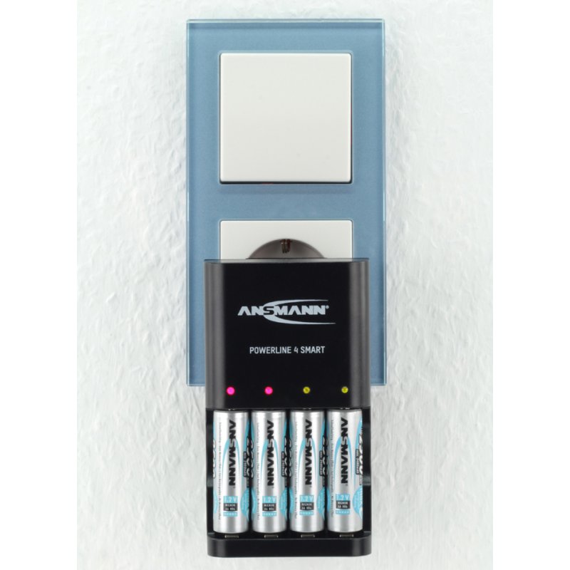 ANSMANN Powerline 4 Smart intelligente batterijlader zwart