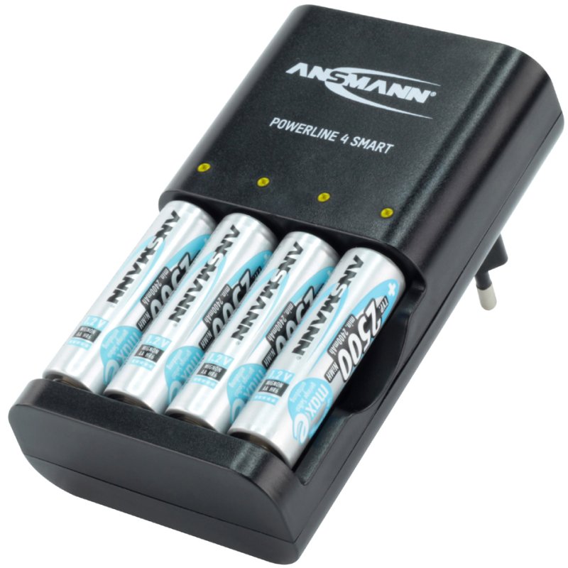 ANSMANN Powerline 4 Smart intelligente batterijlader zwart