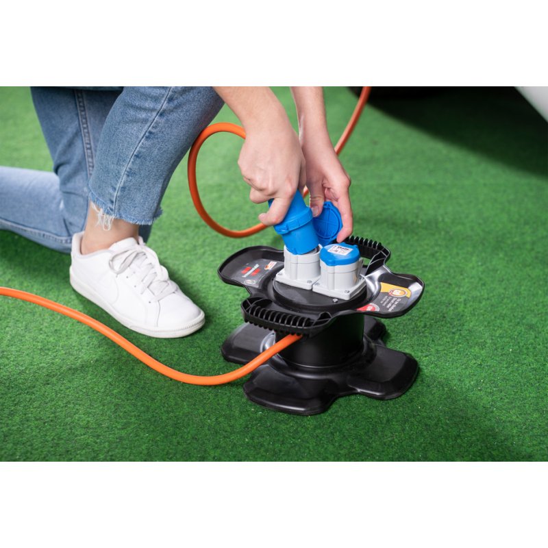 Brennenstuhl rubberen kabelhaspel X-Gum CEE IP44 10m oranje