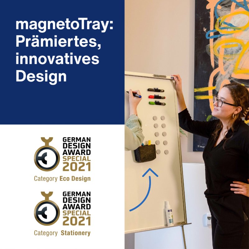 Magnetoplan Whiteboard Essentials Kit, rood