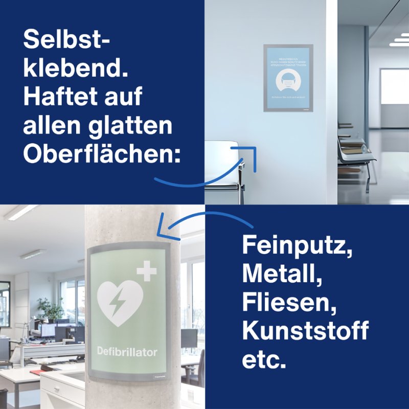 Magnetoplan Magnetisch infoframe A4, rood