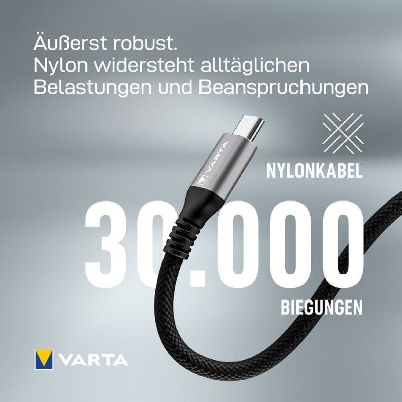 VARTA 3-in-1 oplaadkabel Speed Charge & Sync 2 meter