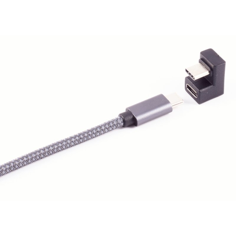 USB 3.1 Type-C adapter haaks 180 graden vrouwelijk naar vrouwelijk