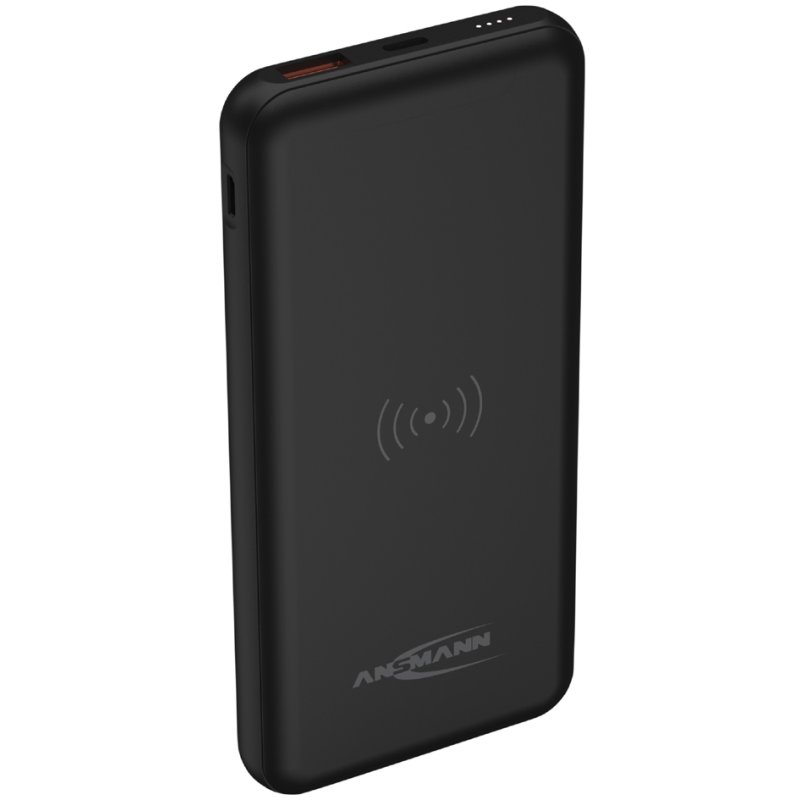 Ansmann Draagbare Powerbank, draadloos, 10.000 mAh.