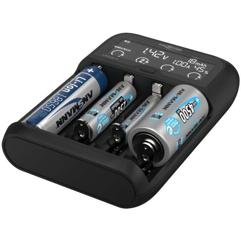 ANSMANN Lithium 4 oplader voor NiMH en Li-Ion accu's