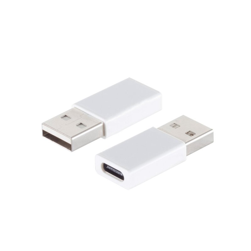 Shiverpeaks USB 2.0 adapter A-stekker naar C-aansluiting wit