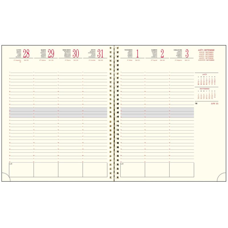 EXACOMPTA Bureauagenda SAD 22S, 2025/2026, 16 maanden