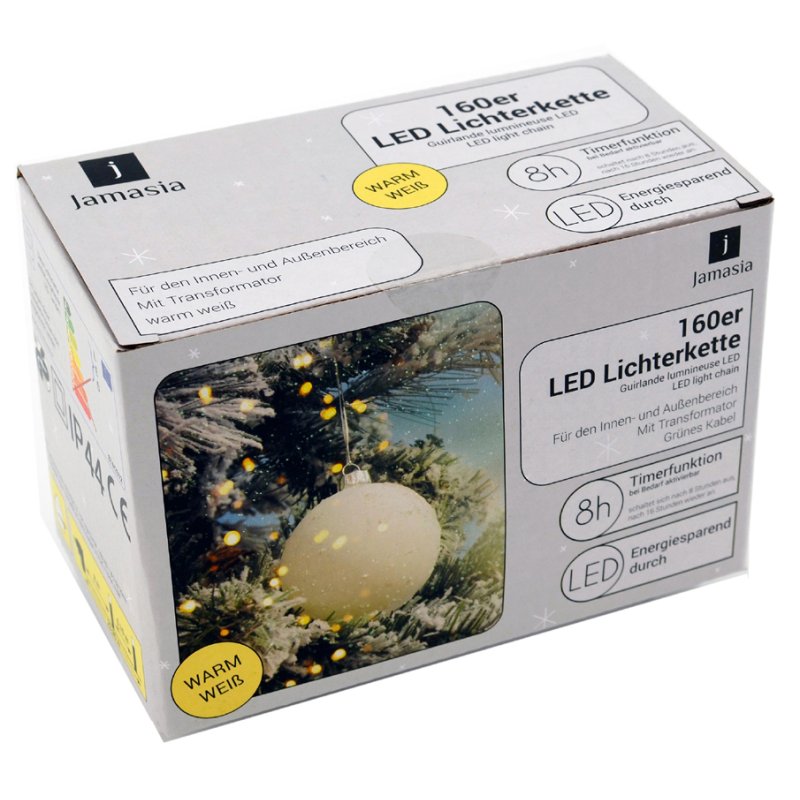 Led-lichtslinger, groen, 160 lichtjes, buitenshuis.