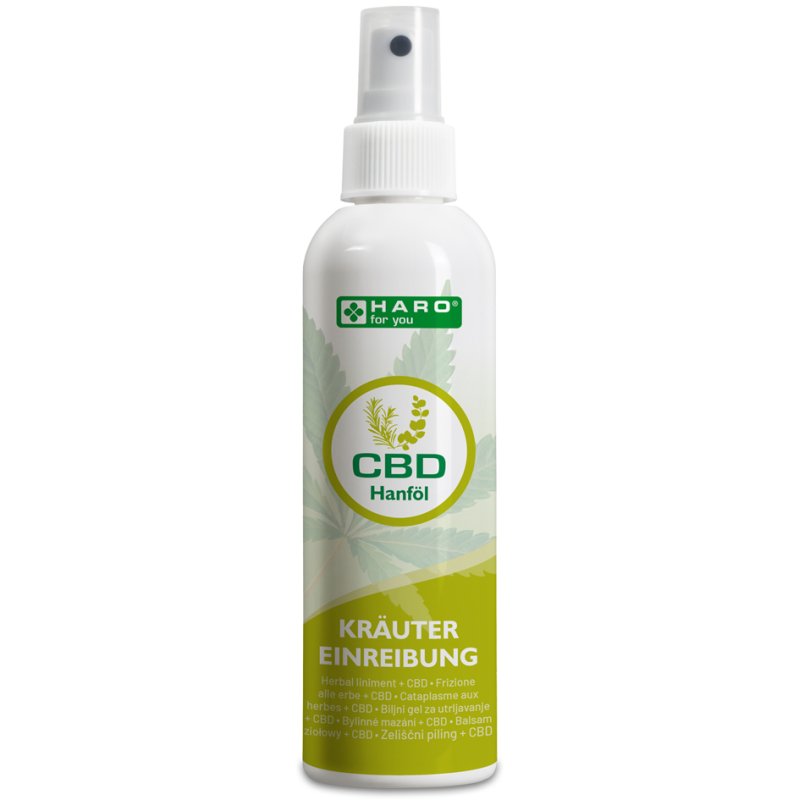 HARO CBD Kruidenwrijfmiddel, Sprayflacon 200 ml