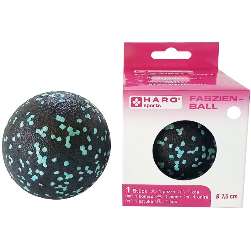Fascie massagebal, zwart/mintgroen
