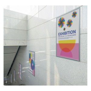 DURABLE klaplijst A4, 25mm profiel, aluminium zilver