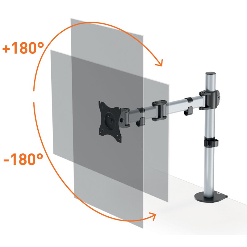 DURABLE monitorarm voor 1 monitor met tafelklem