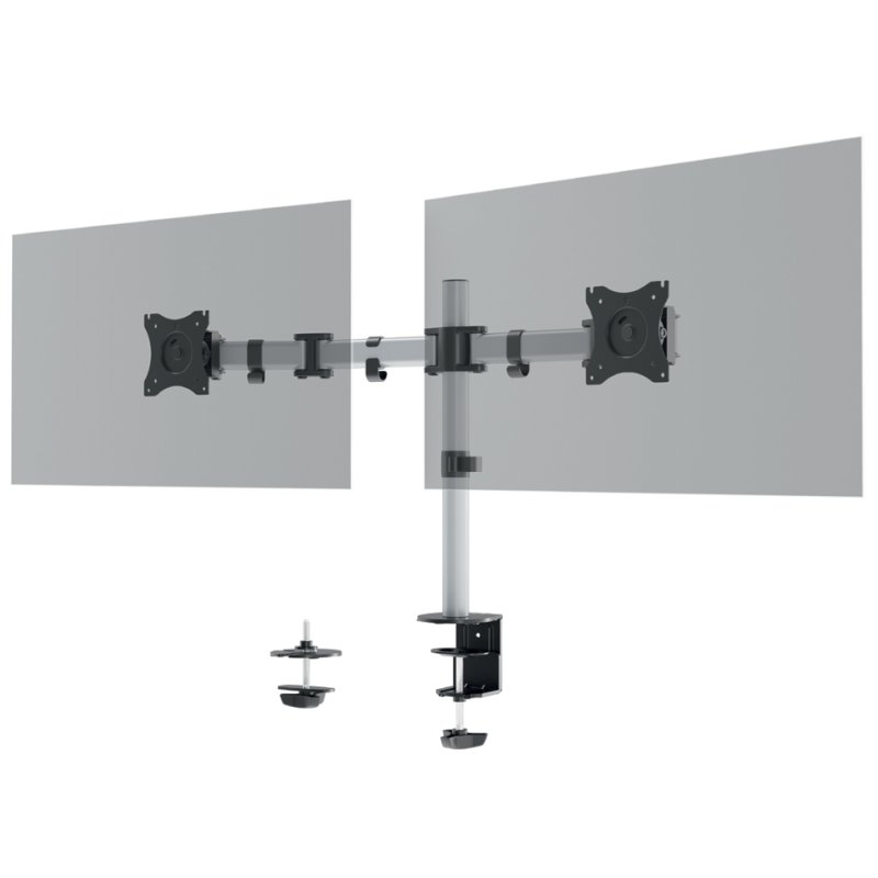 DURABLE monitorarm voor 2 monitore met klembevestiging