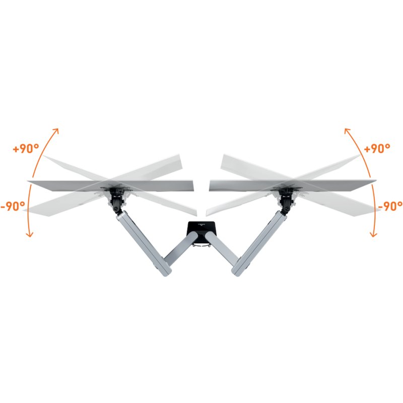 DURABLE monitorarm SELECT PLUS voor 2 monitoren met klem