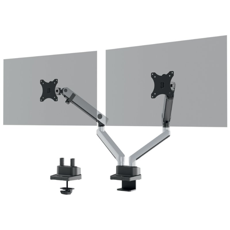 DURABLE monitorarm SELECT PLUS voor 2 monitoren met klem