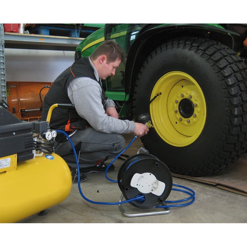 Brennenstuhl persluchtslangenhaspel 20 meter zwart/blauw