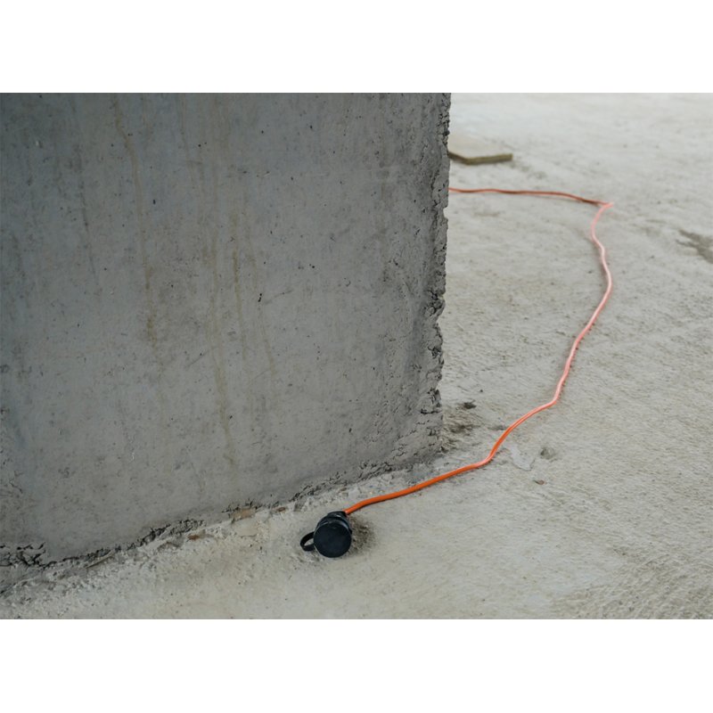 Brandveilige verlengsnoer, spatwaterdicht, 20 meter, oranje