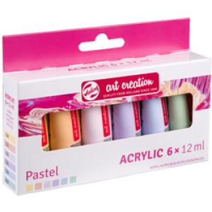 Royal Talens acrylverf Art Creation pastel set 6 x 12 ml