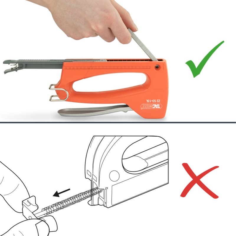 TACWISE handtacker Z2 53-13L kunststof oranje/zilver