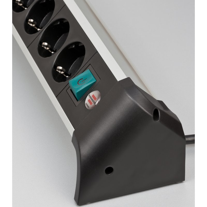 Brennenstuhl stekkerdoos Alu-Office-Line 4-voudig met USB